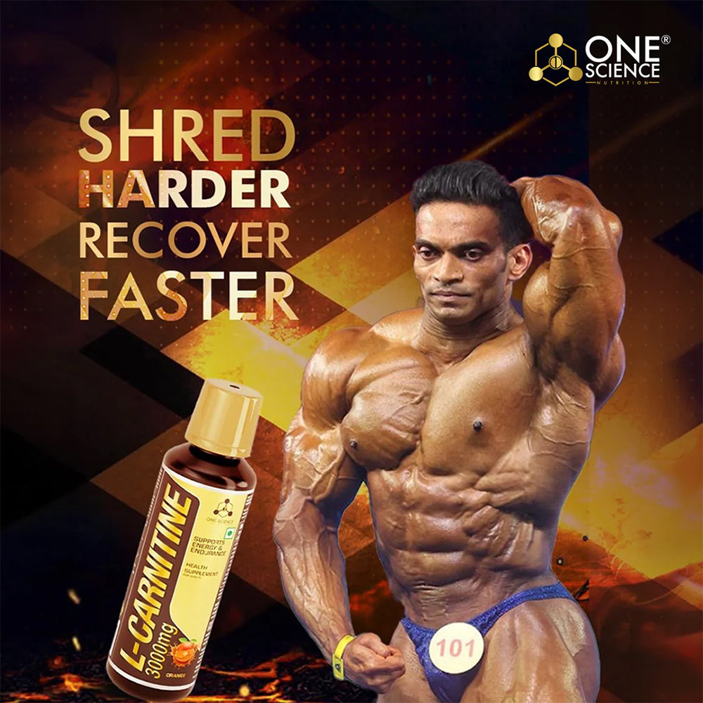One Science L-Carnitine 3000mg Liquid | Fat Burner & Energy Booster (450ml)