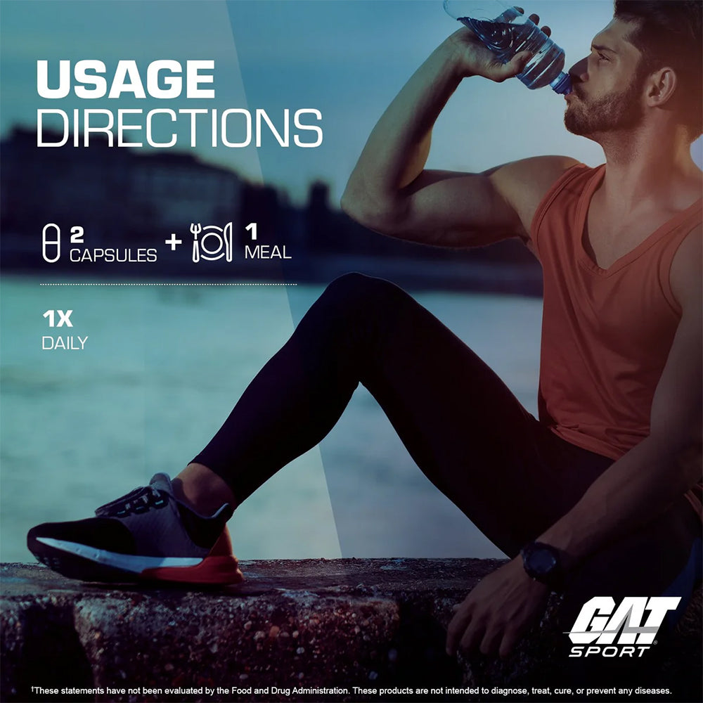 GAT Sport Men's Multi+Test Essentials | Multivitamin with Testosterone Support | Daily Men's Health Formula | 60 Tablets