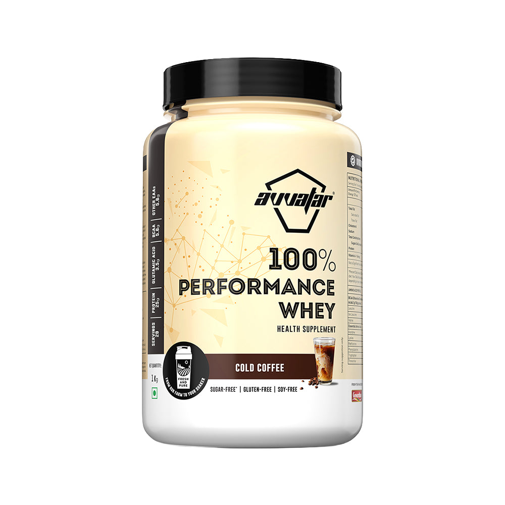 Avvatar 100% Performance Whey Protein | High Protein Powder for Muscle Growth & Recovery