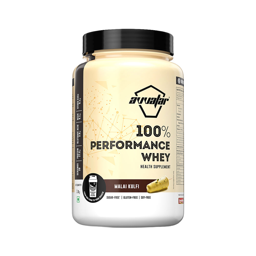 Avvatar 100% Performance Whey Protein | High Protein Powder for Muscle Growth & Recovery