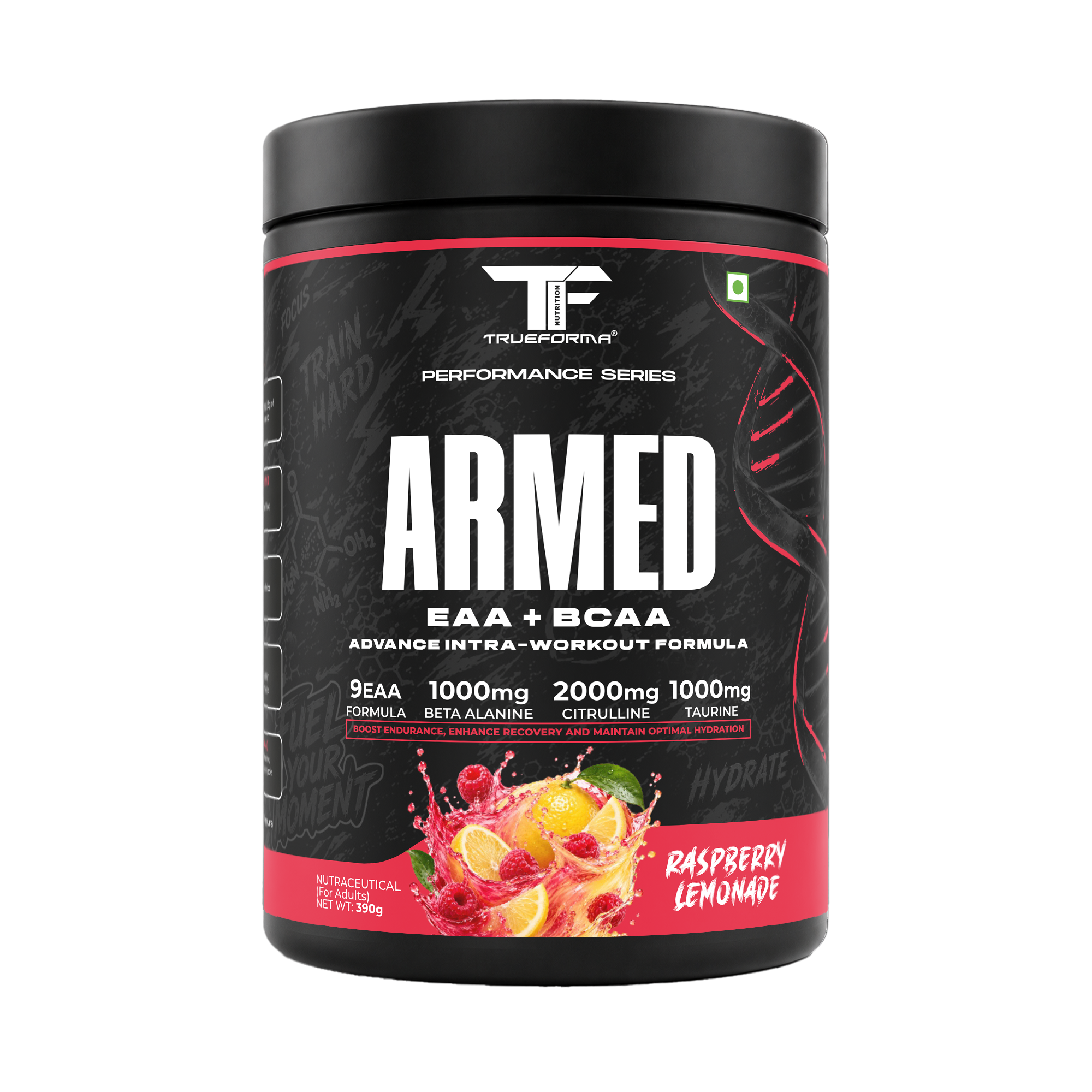 Trueforma® ARMED EAA + BCAA Intra-Workout Powder | Essential Amino Acids, Beta-Alanine & Citrulline | 30 Servings