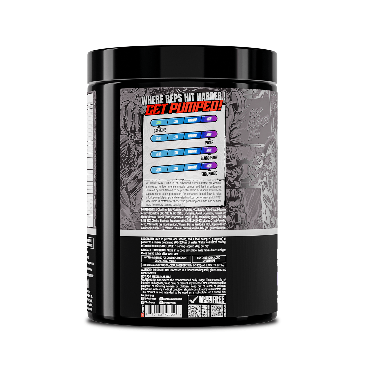 ProSupps Mr. HYDE Max Pump – Stim-Free Pre-Workout