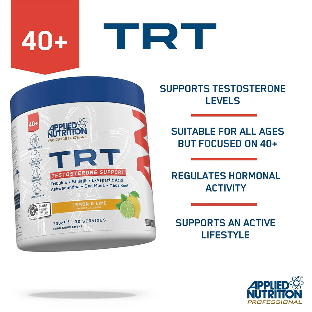 TRT Testosterone Support Powder | Boost Energy, Strength & Male Performance (30 Servings)