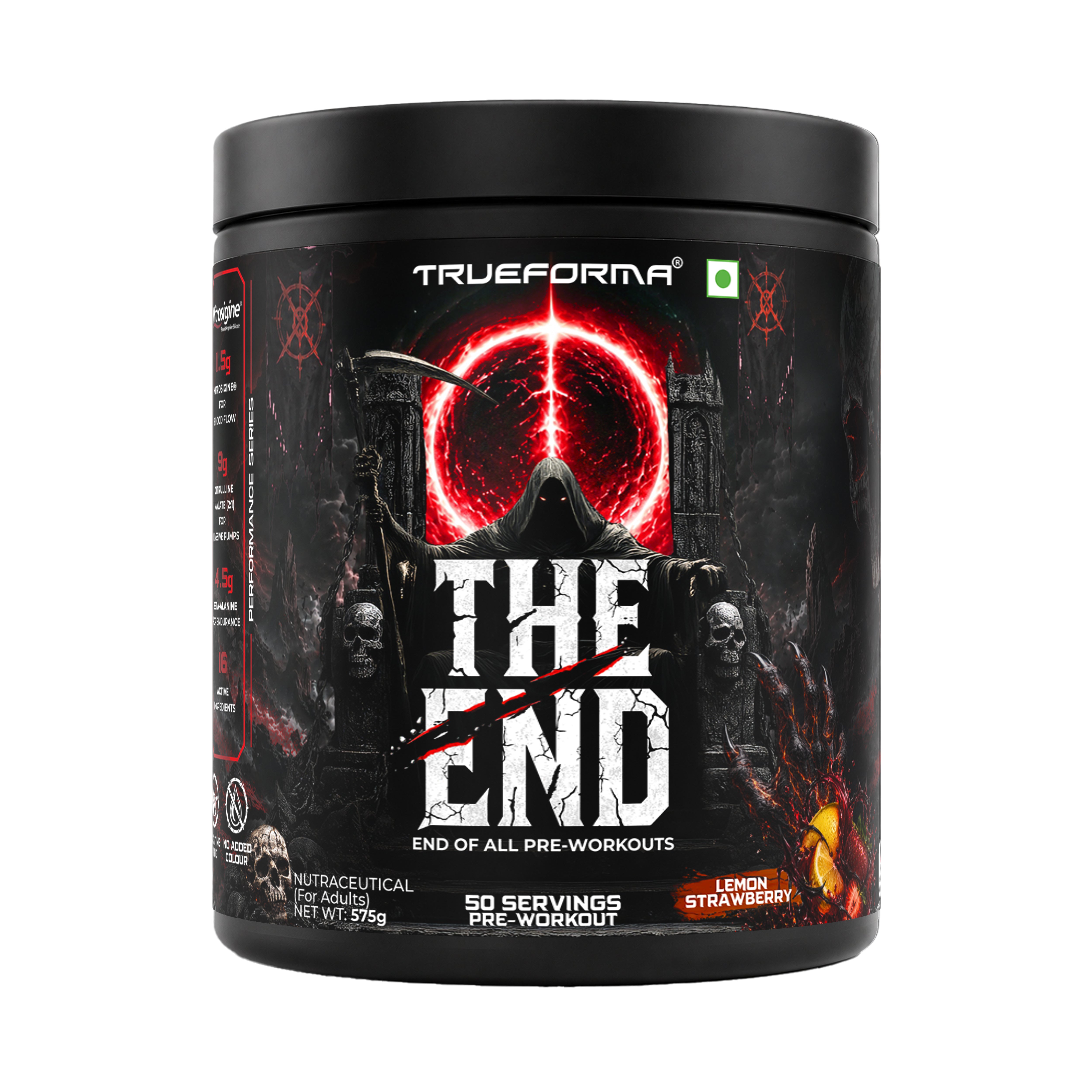 Trueforma® The End – Advanced Pre-Workout with 1.5g Nitrosigine®  | 25/50 Servings