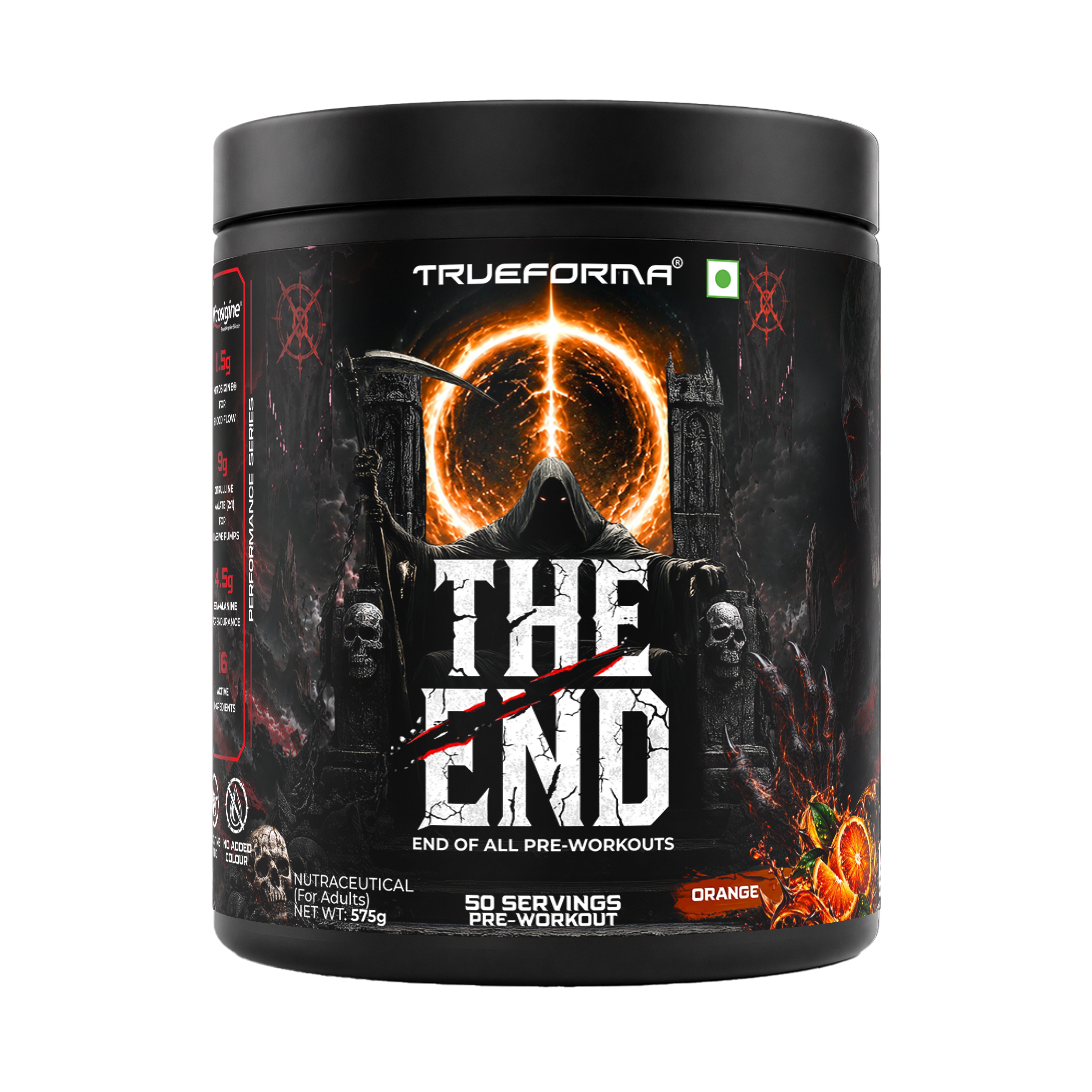 Trueforma® The End – Advanced Pre-Workout with 1.5g Nitrosigine®  | 25/50 Servings