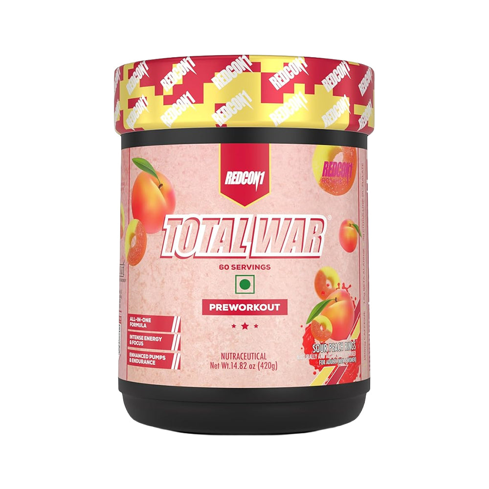 Redcon1 Total War Pre Workout 60 Servings | Energy, Focus & Pump Formula