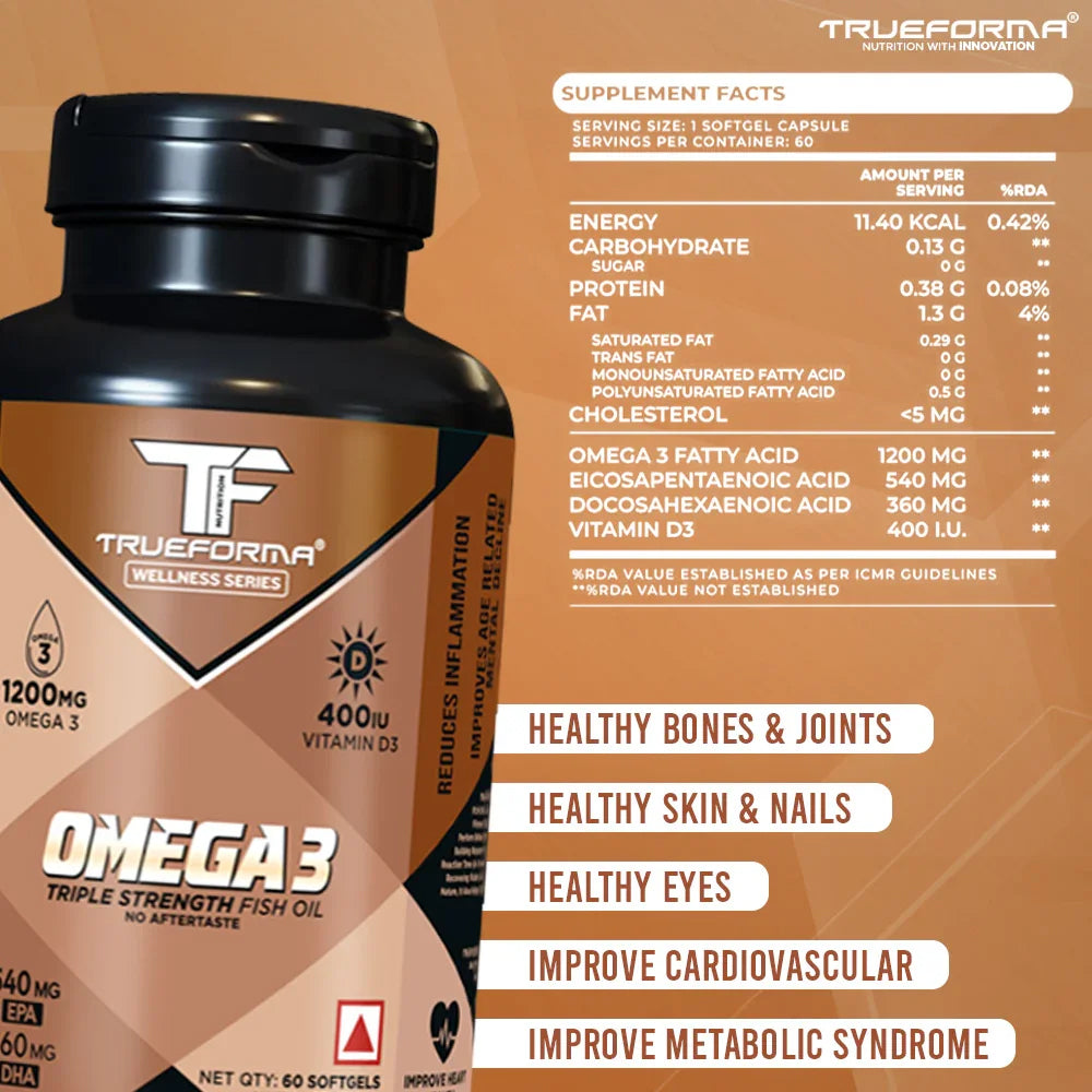 Trueforma® Omega 3 (Triple Strength Fish Oil)