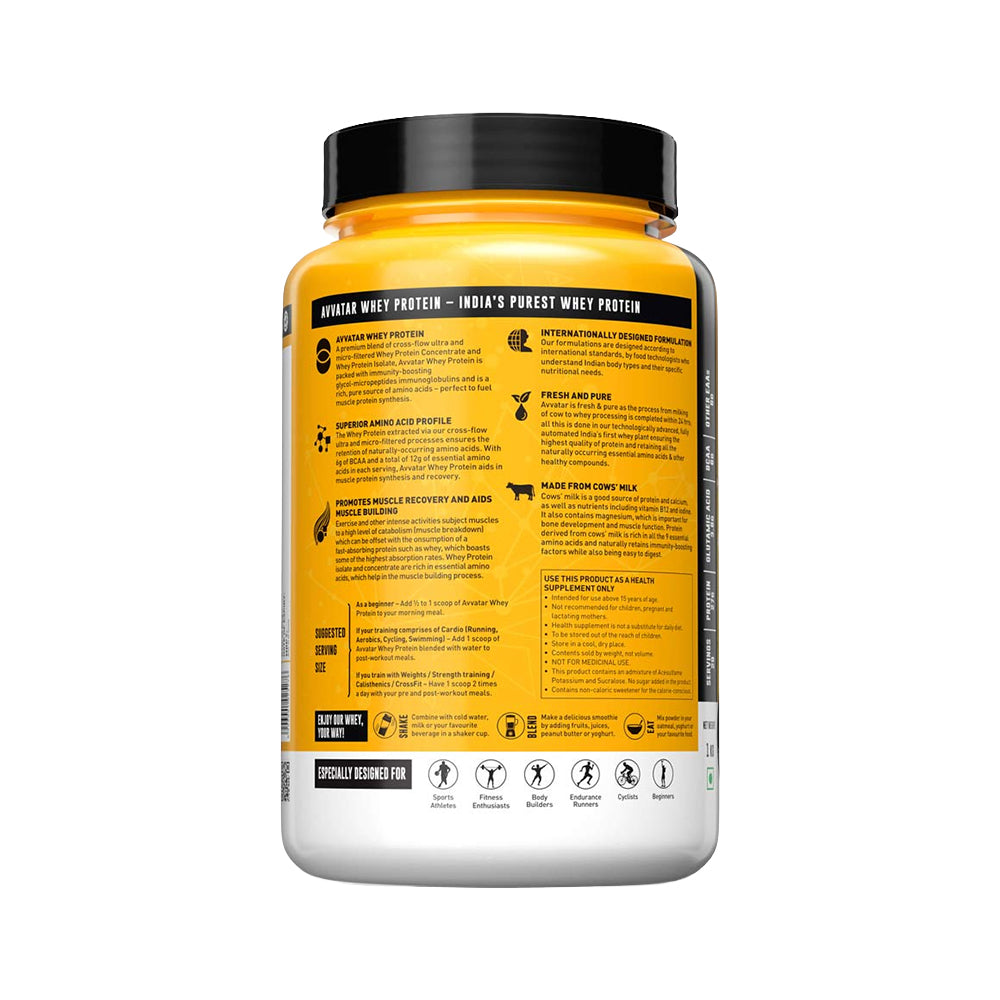 Avvatar Whey Protein | High Protein Powder for Muscle Growth & Recovery | Fast Absorption