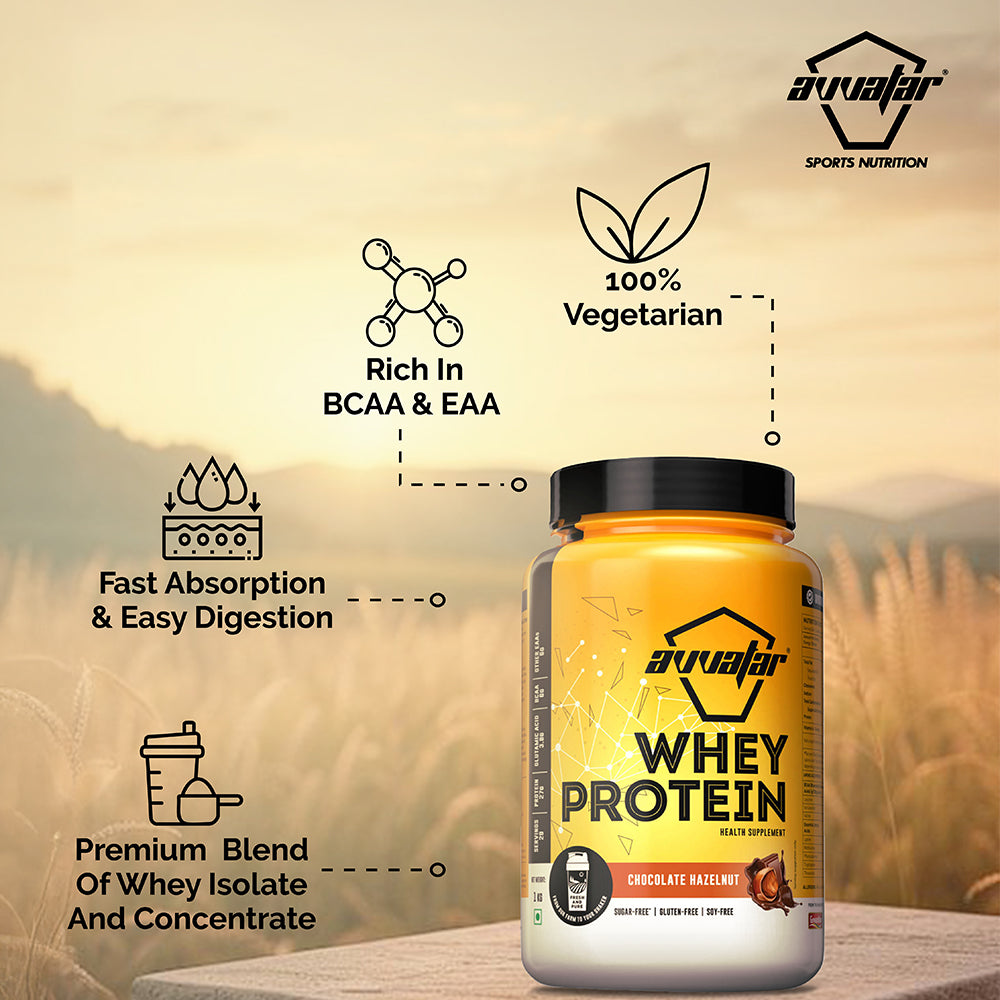 Avvatar Whey Protein | High Protein Powder for Muscle Growth & Recovery | Fast Absorption