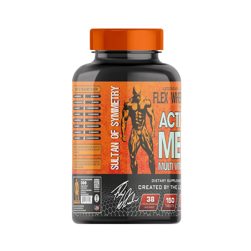 Flex Wheeler Active Men Multivitamin | 150 Tablets | 50 Servings | Daily Men's Health Support