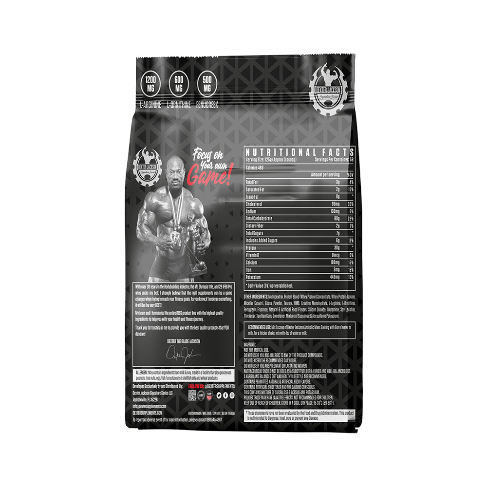 Dexter Jackson Black Series Anabolic Mass Gainer