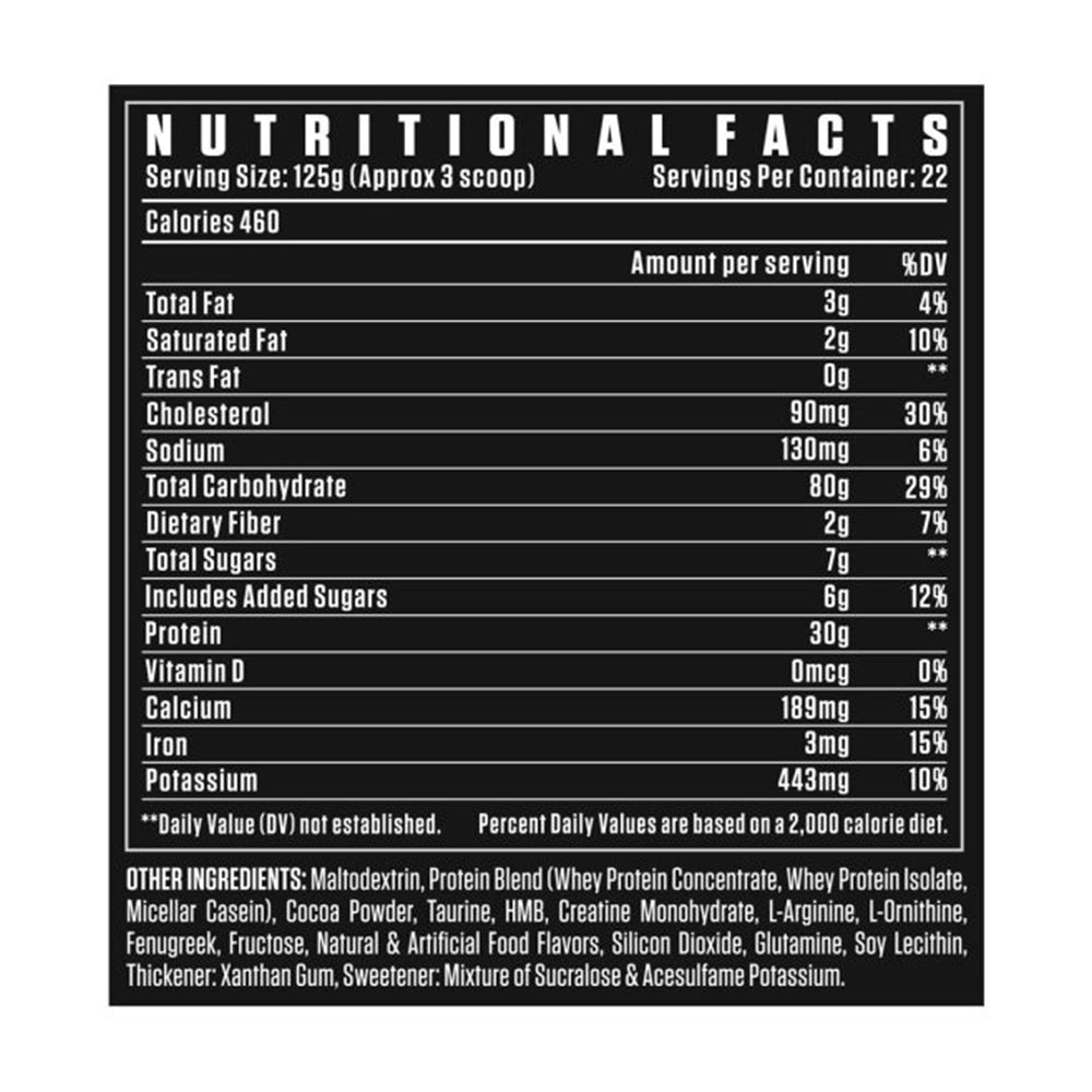 Dexter Jackson Black Series Anabolic Mass Gainer