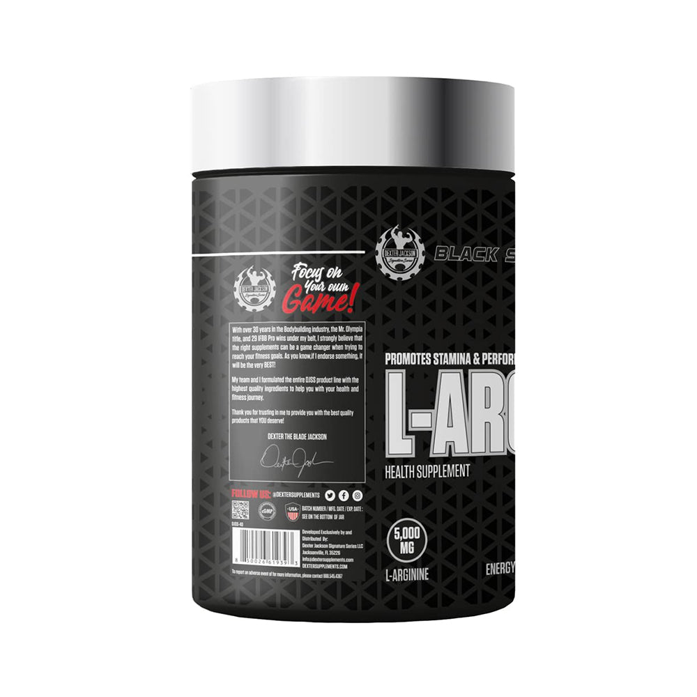 Dexter Jackson L-Arginine 5000mg Tablets | Nitric Oxide Booster | Muscle Pump & Blood Flow Support