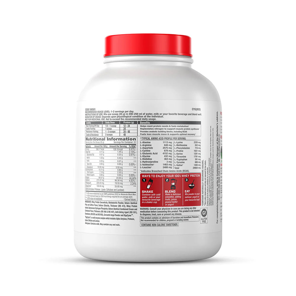 GNC Pro Performance 100% Whey Protein 4 lbs (1.8 Kg)