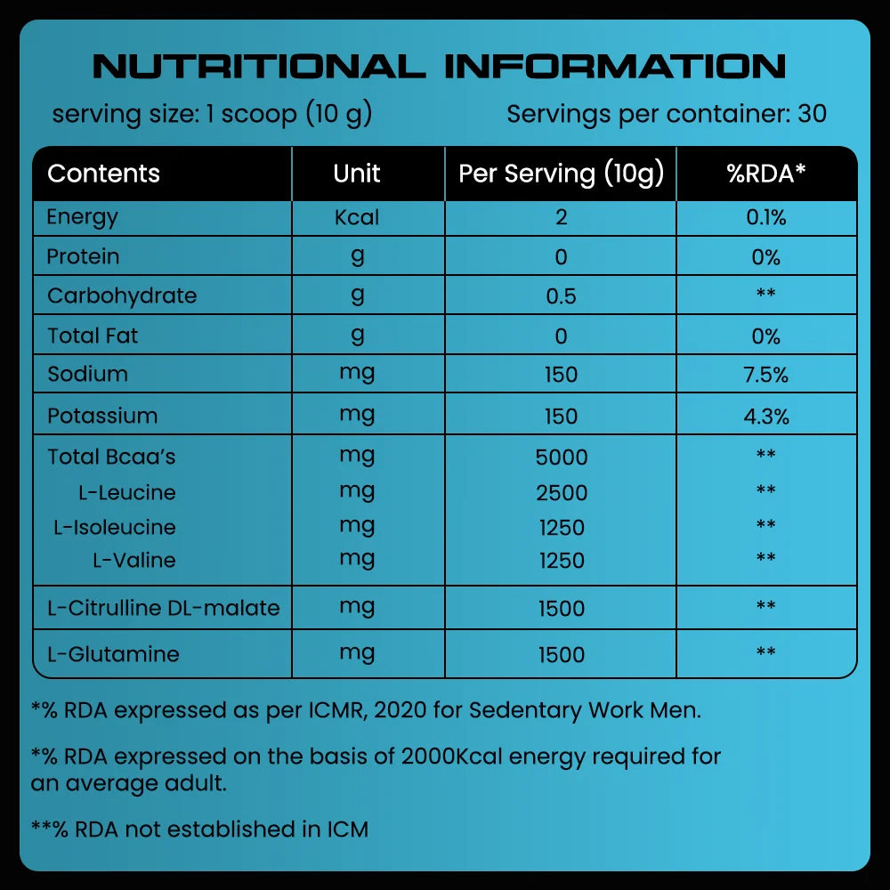 YourWhey BCAA 300 Gm- 30 Servings