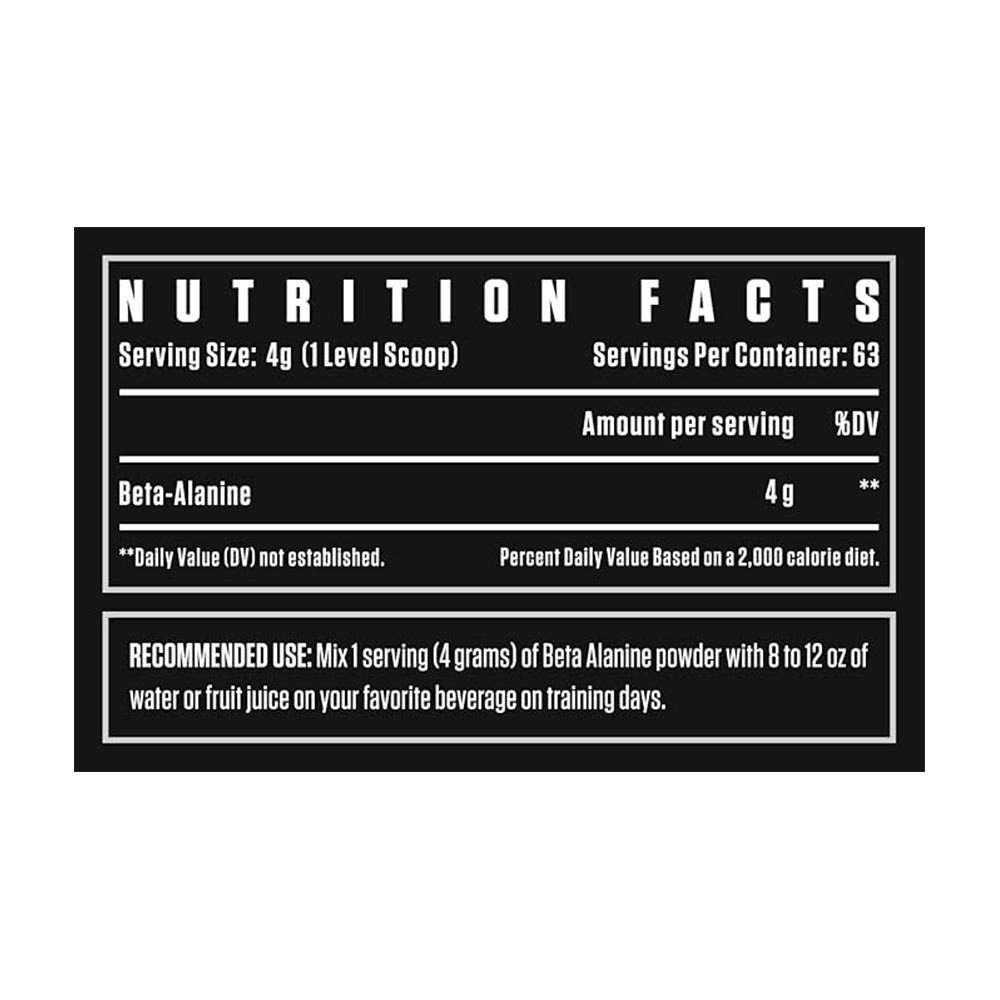 Dexter Jackson Black Series Beta Alanine 250g, 63 Servings