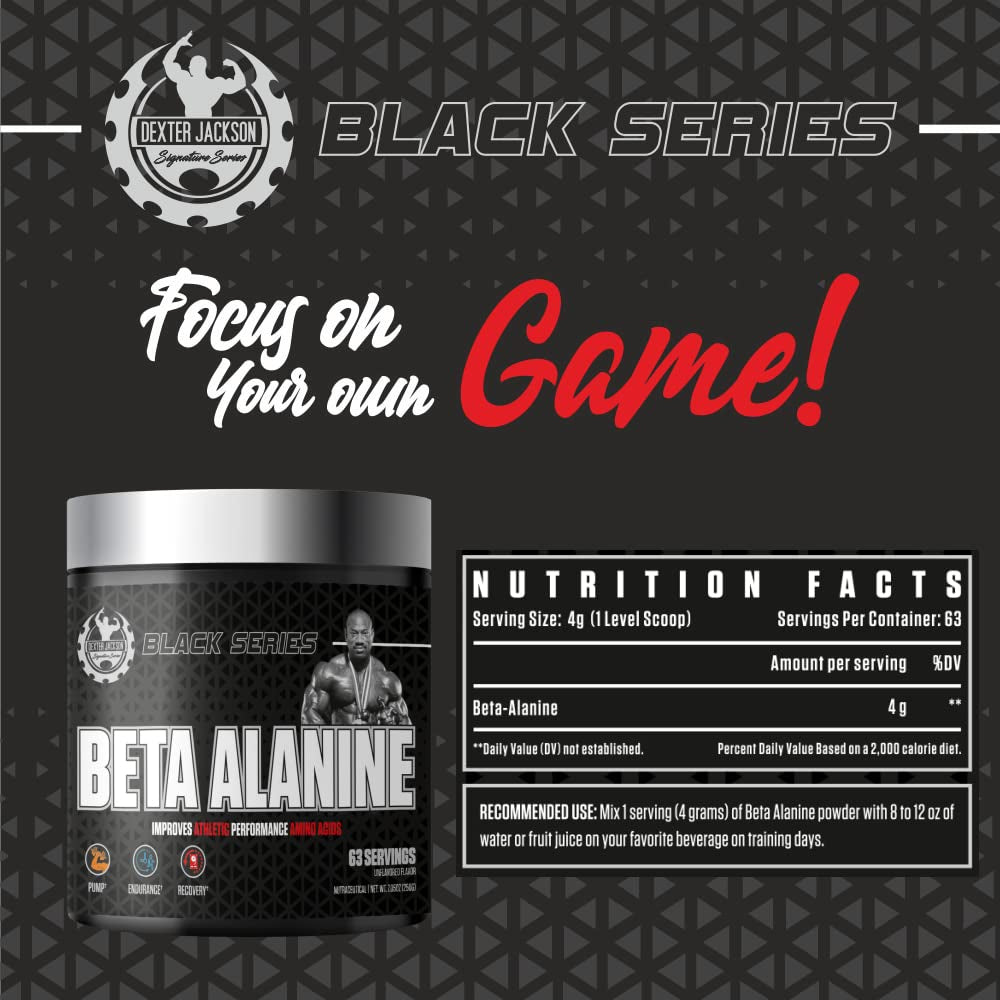 Dexter Jackson Black Series Beta Alanine 250g, 63 Servings