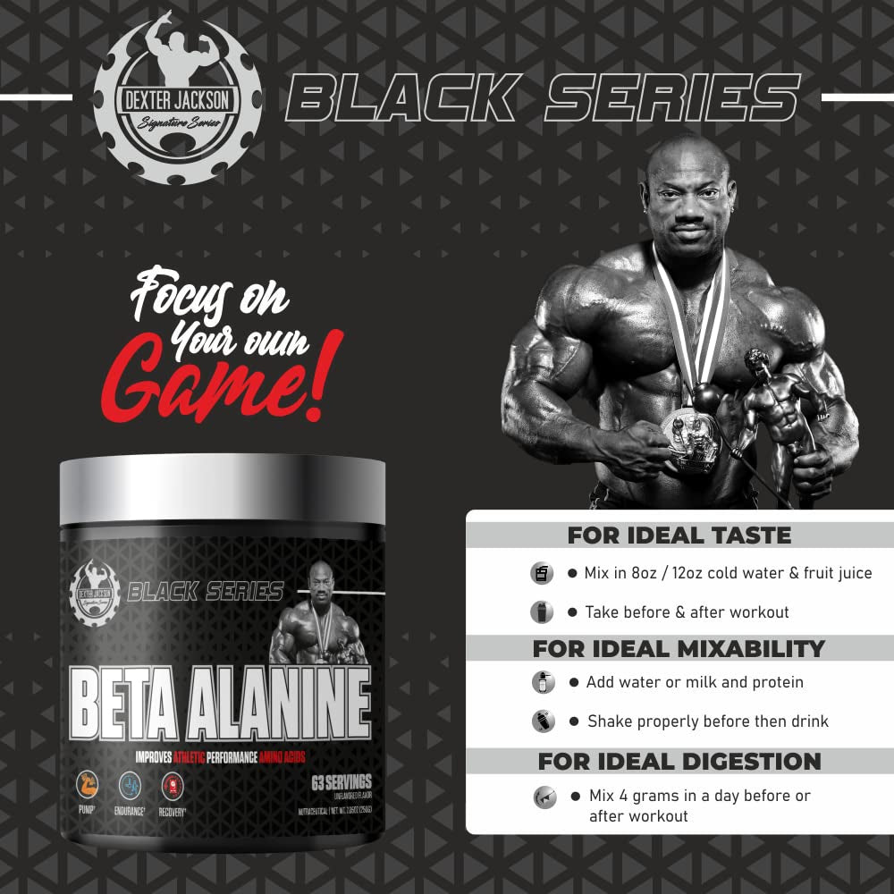 Dexter Jackson Black Series Beta Alanine 250g, 63 Servings