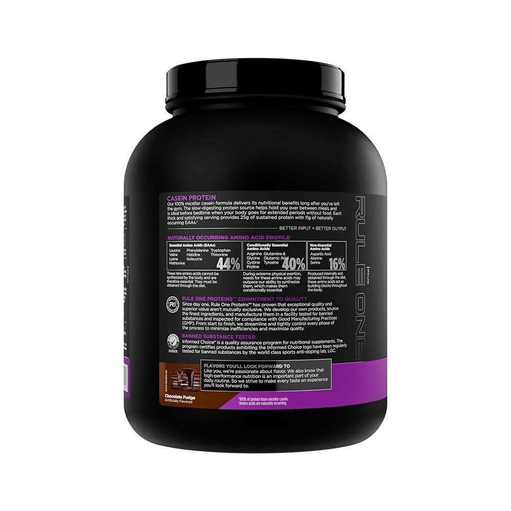 Rule 1 Casein Protein Powder | Slow Digesting Night Protein | Muscle Recovery & Lean Muscle Support
