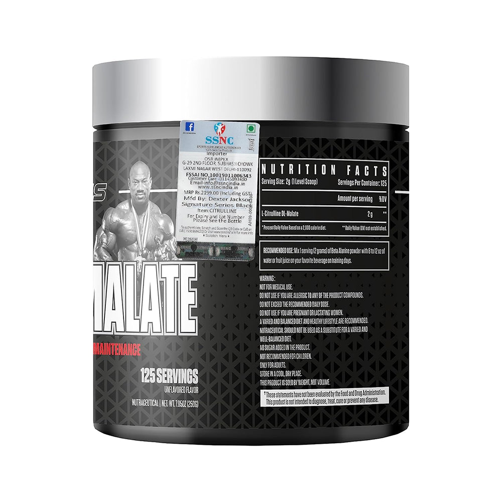 Dexter Jackson Black Series Citrulline malte 250g, 125 serving