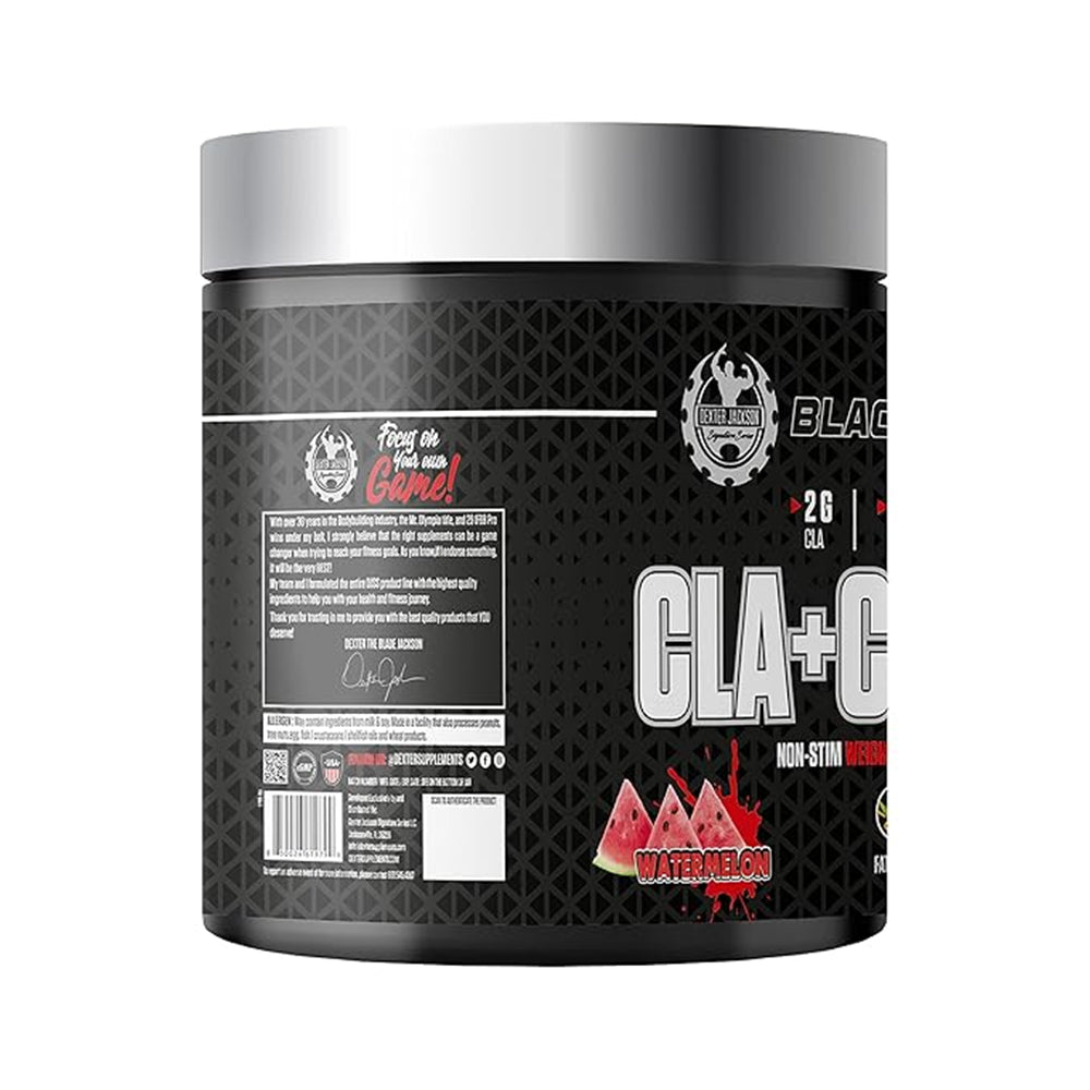 Dexter Jackson (Black Series) CLA + Carnitine Powder | Fat Loss & Energy Support | Non-Stimulant Cutting Formula (50 Servings)