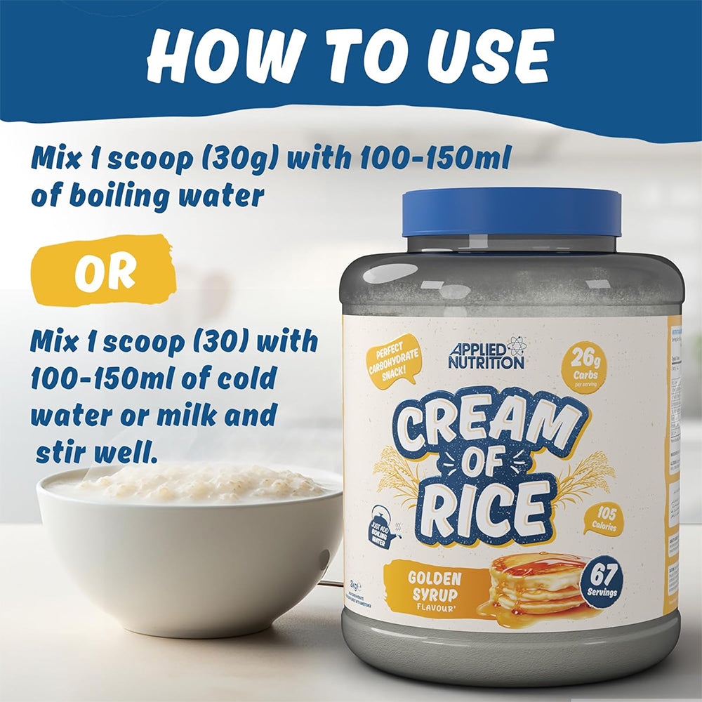Applied Nutrition Cream of Rice Raspberry Ripple 2kg | Easy Digesting Carb Source