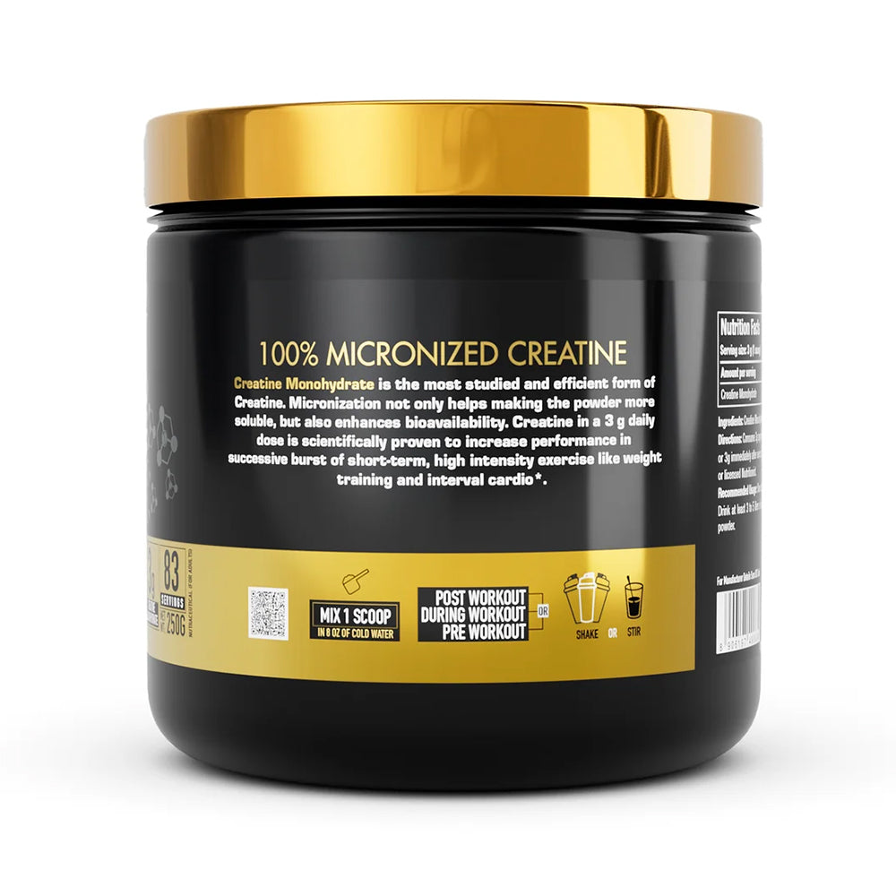 One Science Creatine Monohydrate 250g | 100% Micronized Creatine Powder | Strength, Power & Muscle Growth | 83 Servings