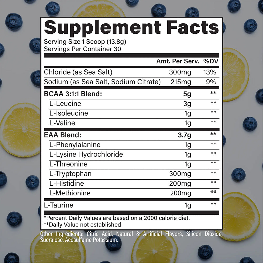 RAW EAA Plus, Amino Acids Powder, Pre Workout Amino Energy Powder for Advanced Endurance, Recovery & Lean Muscle Growth - BCAA Amino Acids Supplement for Men & Women | Improve Endurance, Hydration & Muscle Growth | 30 Servings