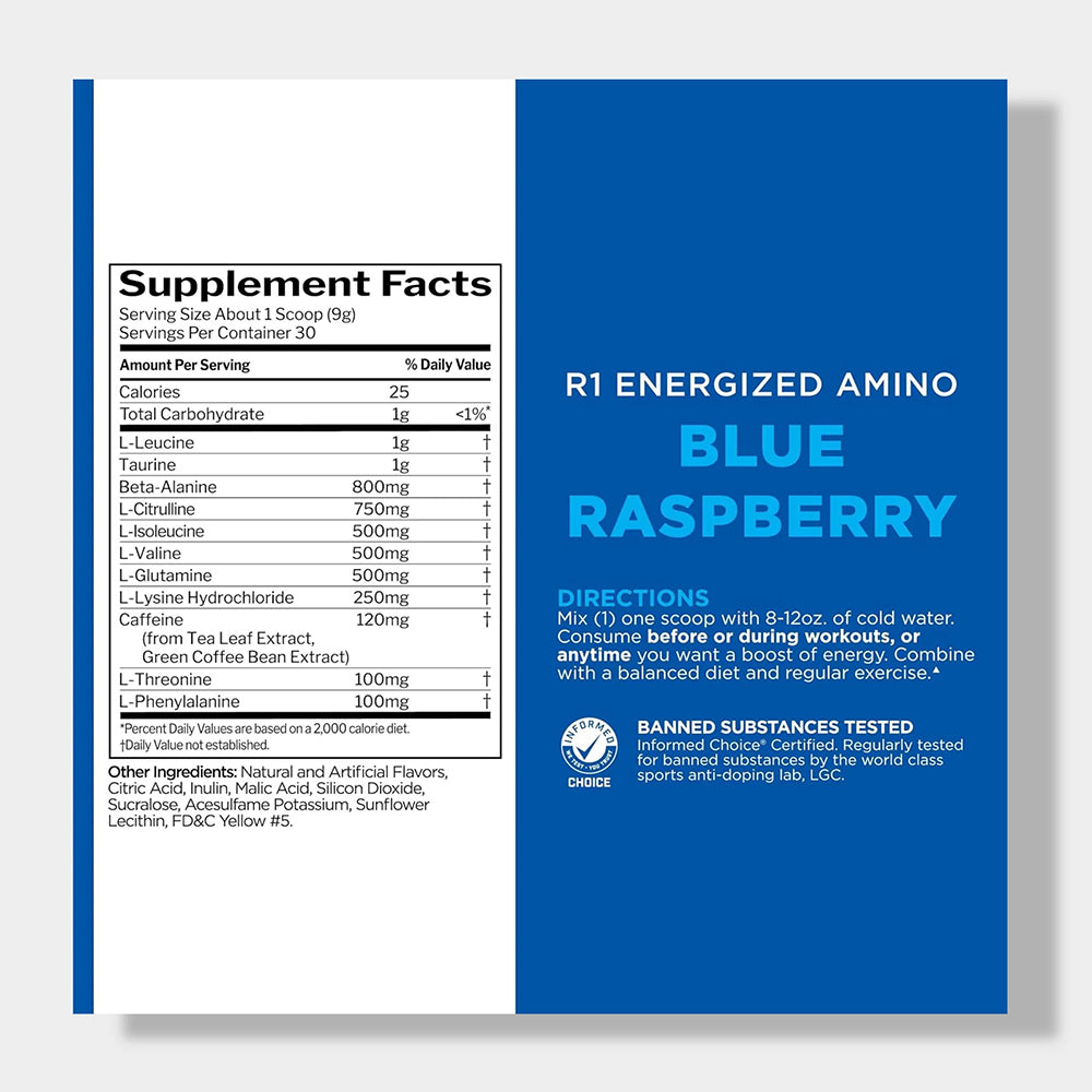 Rule1 Energized Amino, 30Servings.