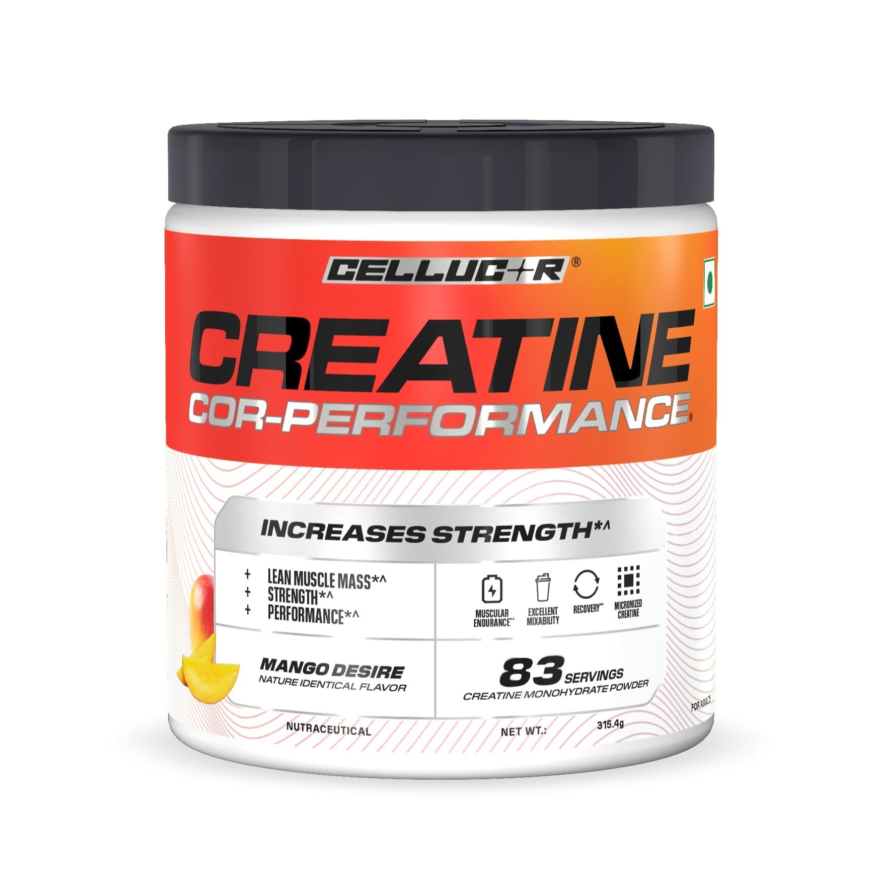 Cellucor Creatine Cor-Performance | 83 serves| From the Makers of C4 | Micronized for Rapid absorption | Increases Muscle Strength & Performance