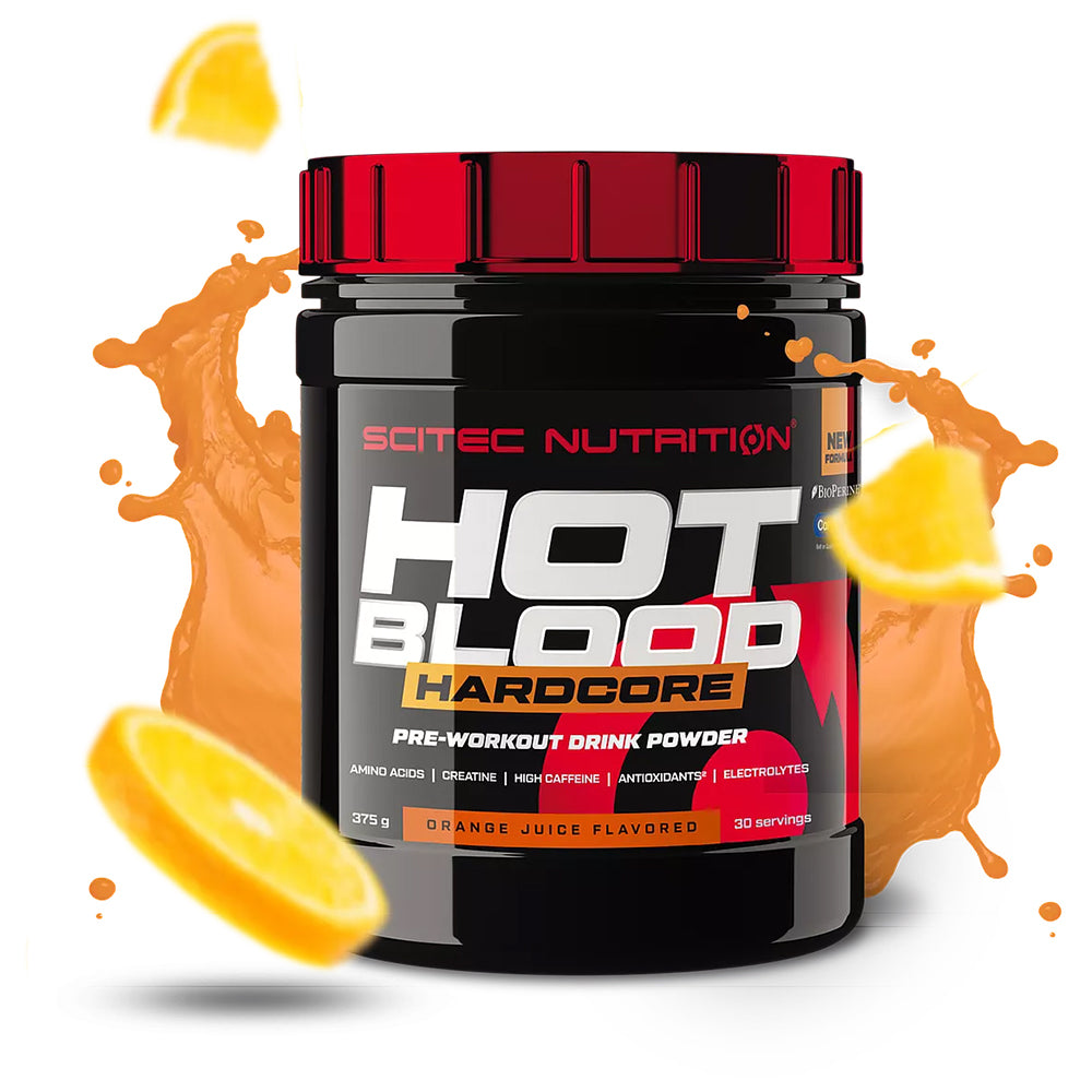 Scitec Nutrition Hot Blood Hardcore Pre-Workout | High Caffeine, Creatine, Amino Acids | Energy, Pump & Focus (30 Servings)