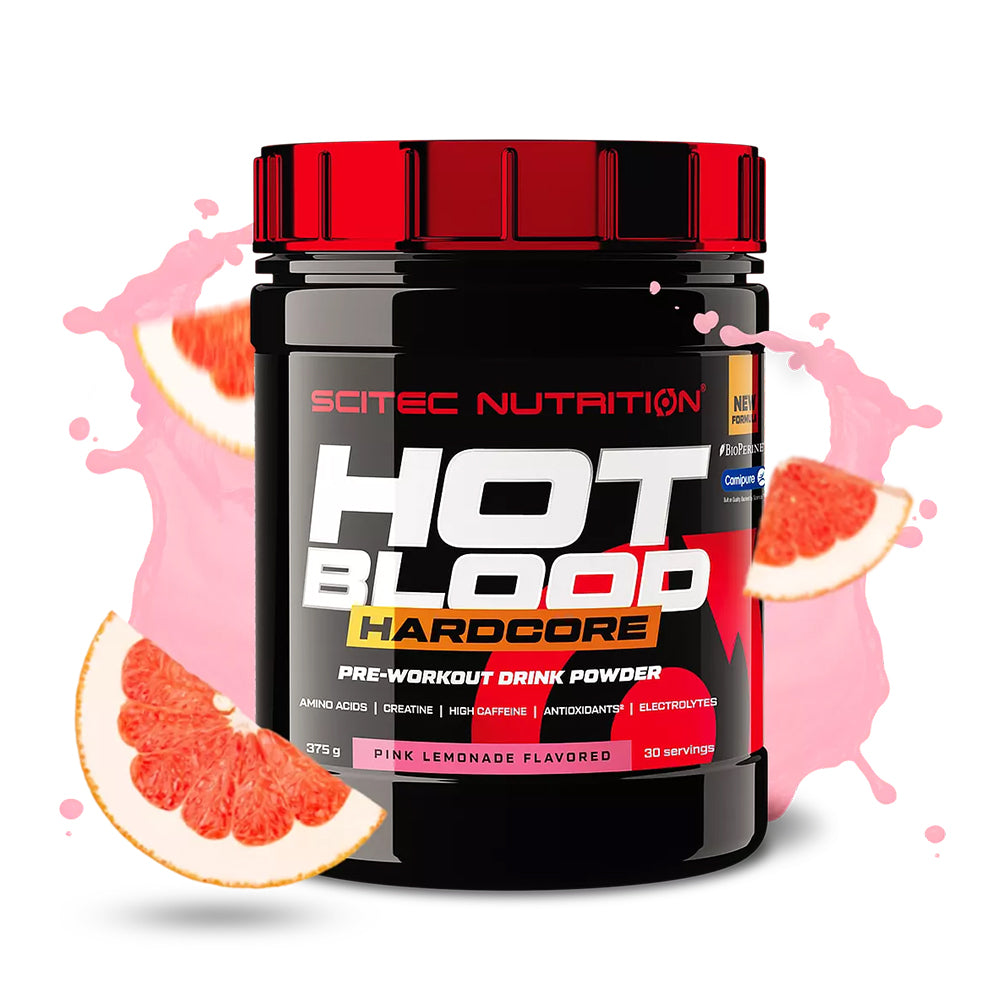 Scitec Nutrition Hot Blood Hardcore Pre-Workout | High Caffeine, Creatine, Amino Acids | Energy, Pump & Focus (30 Servings)