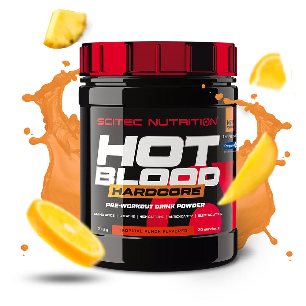 Scitec Nutrition Hot Blood Hardcore Pre-Workout | High Caffeine, Creatine, Amino Acids | Energy, Pump & Focus (30 Servings)