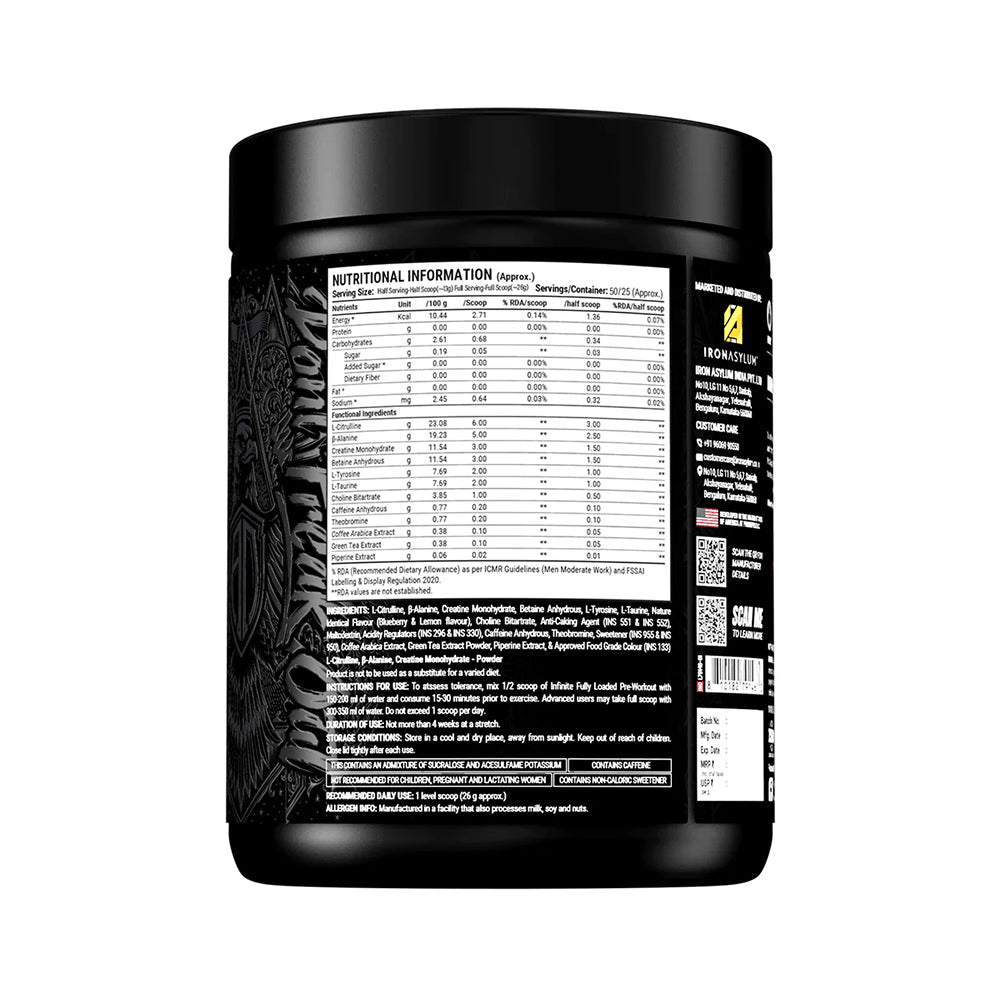 ProSupps Hyde Infinite Pre Workout | Extreme Energy, Pump & Focus | Advanced Gym Performance Formula (50/25 Servings)