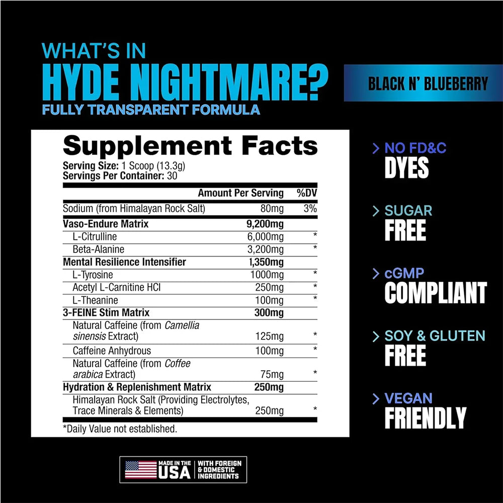 Prosupps® Hyde Nightmare Intense Pre-Workout-30 Servings
