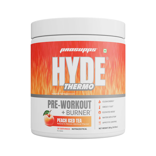 ProSupps Hyde Thermo Pre-Workout | Fat Burner + Energy Booster | 150mg Caffeine | Weight Loss & Performance (30 Servings)
