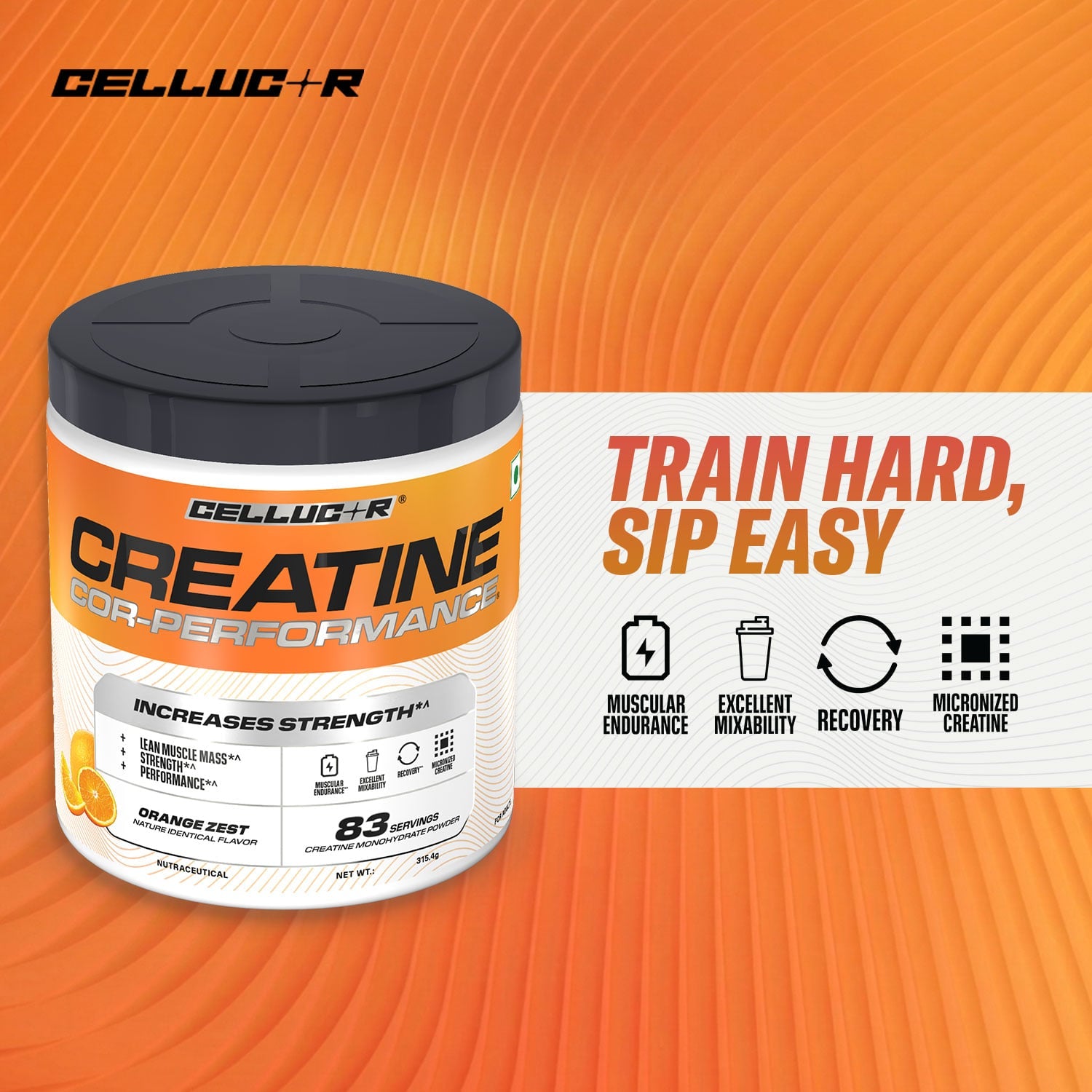 Cellucor Creatine Cor-Performance | 83 serves| From the Makers of C4 | Micronized for Rapid absorption | Increases Muscle Strength & Performance