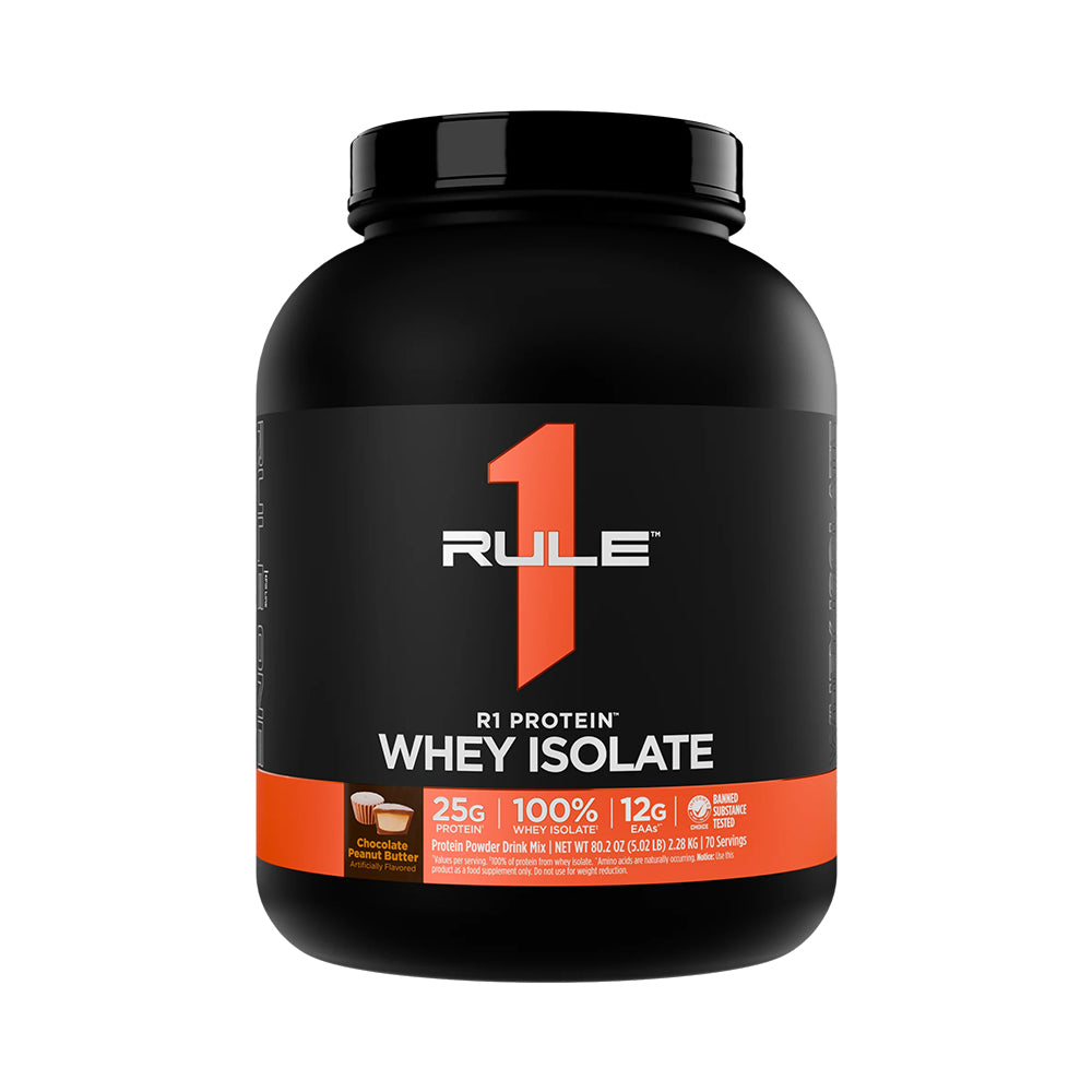 Rule 1 R1 Whey Isolate Protein Powder | 25g Protein | Fast Muscle Reco ...
