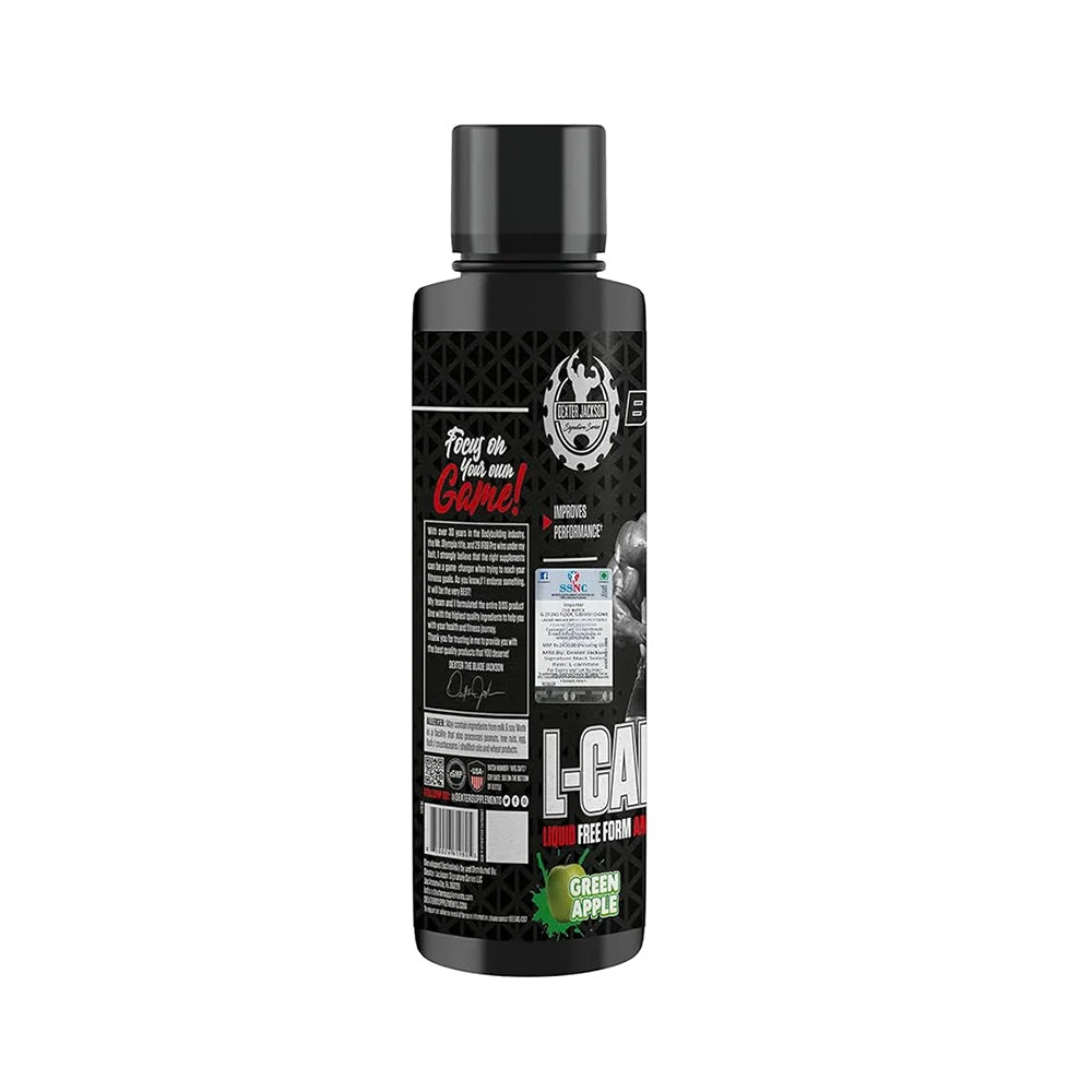 Dexter Jackson (Black Series) L-Carnitine 3500mg Liquid | Fat Metabolism Support | Energy & Endurance Booster