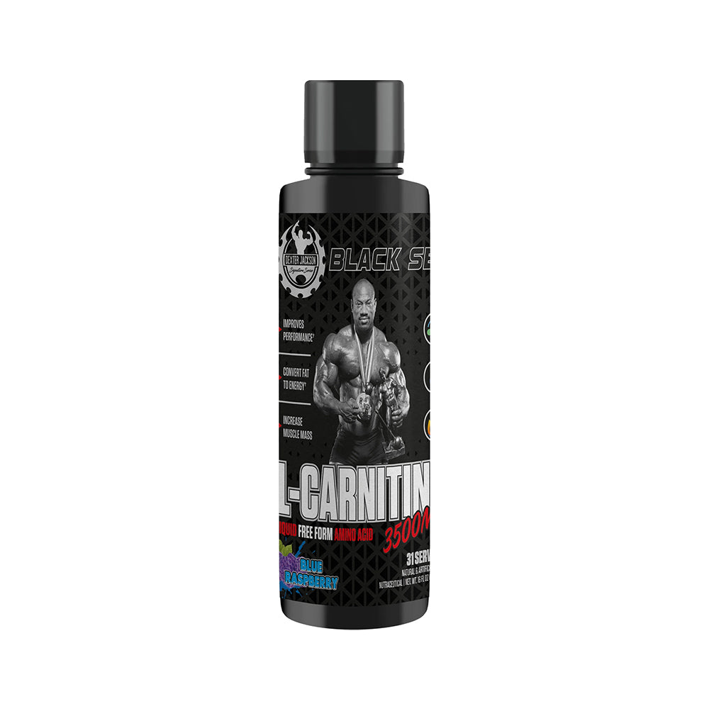 Dexter Jackson (Black Series) L-Carnitine 3500mg Liquid | Fat Metabolism Support | Energy & Endurance Booster