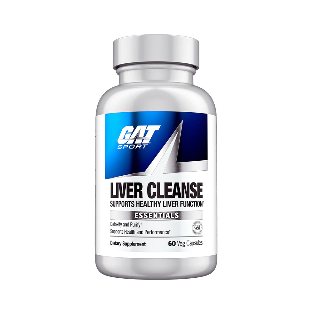GAT Sport Liver Cleanse Essentials | Liver Support Formula | Milk Thistle, Turmeric & Selenium | 60 Veg Capsules