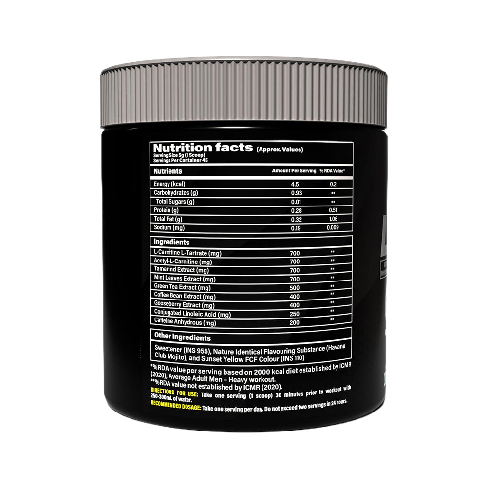 Myogenetx LipoShed Fat Burner Powder | Energy, Focus & Fat Loss Support Formula