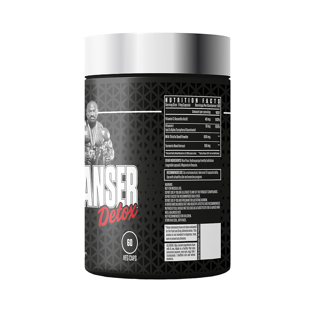 Dexter Jackson Liver Cleanser Detox Supplement | Liver Support, Antioxidant & Daily Detox Formula (60 Veg Capsules)