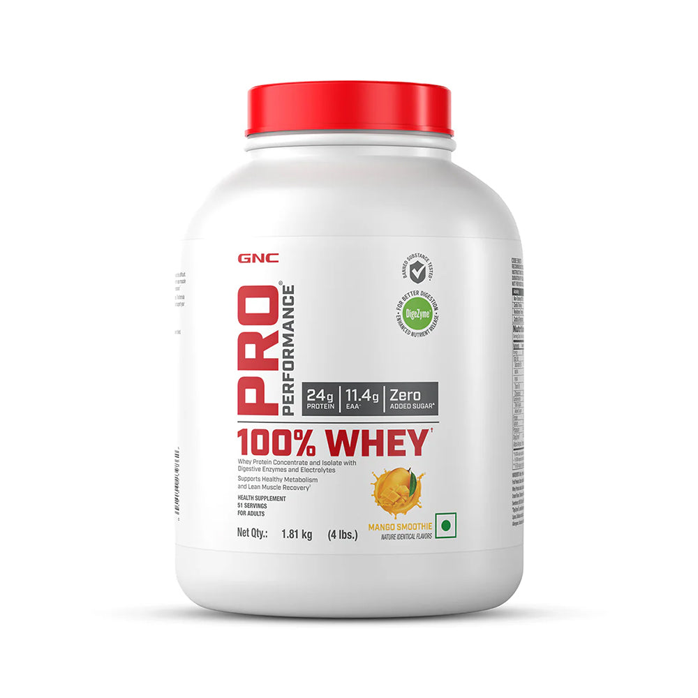 GNC Pro Performance 100% Whey Protein 4 lbs (1.8 Kg)