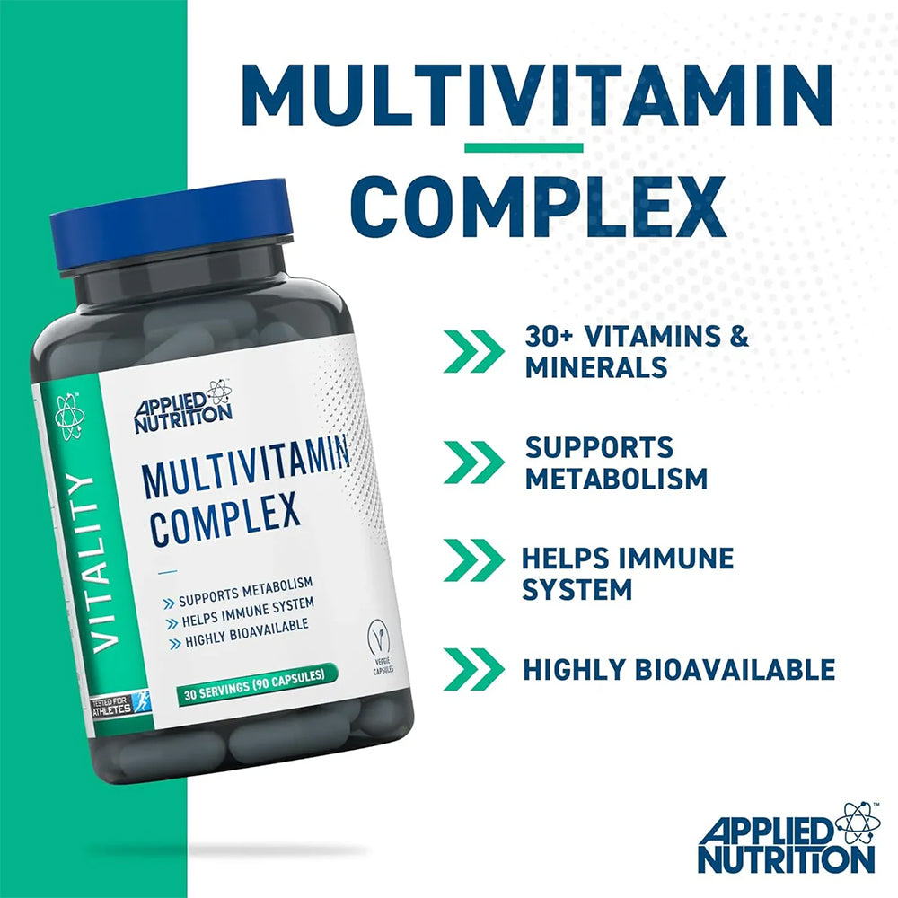 Applied Nutrition Multivitamin Complex 90 Capsules | Daily Vitamins & Minerals Support