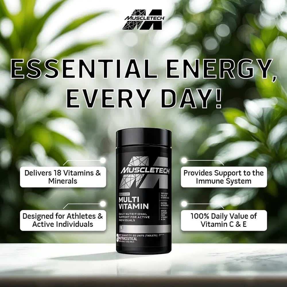 Muscletech Essential Series Platinum MultiVitamin 60 Tablets