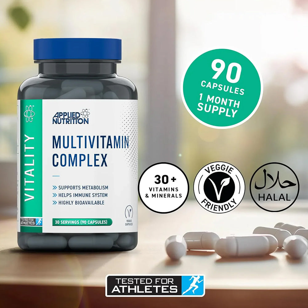 Applied Nutrition Multivitamin Complex 90 Capsules | Daily Vitamins & Minerals Support