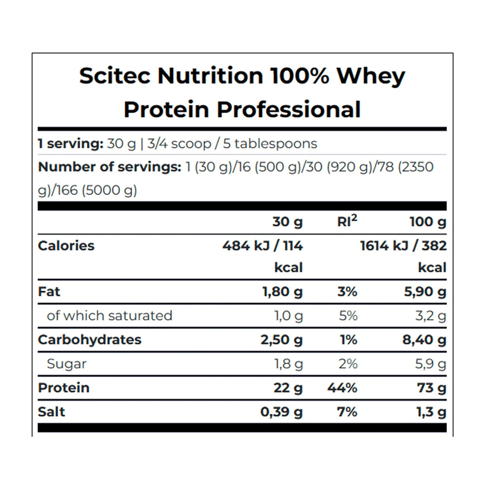 Scitec Nutrition- 100% Whey Protein Professional 5lbs