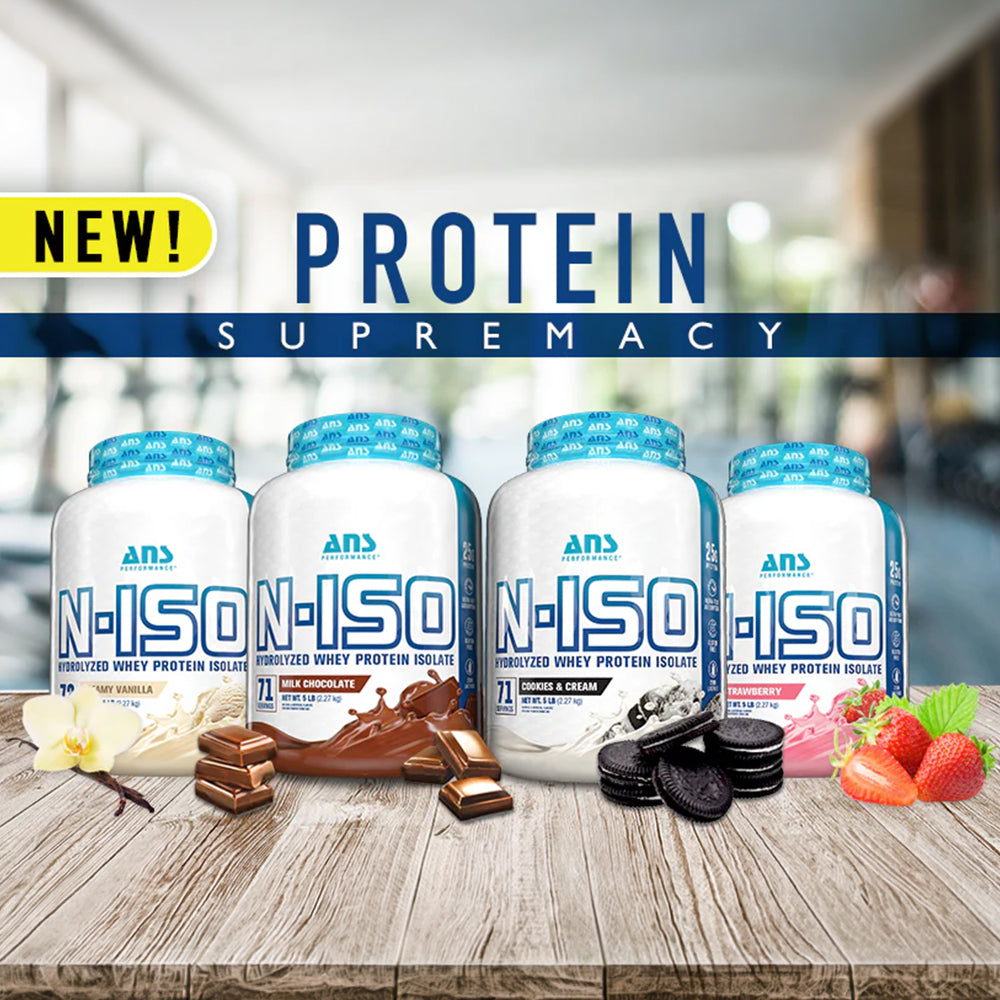 ANS N-ISO Hydrolyzed Whey Protein Isolate | 25g Protein | Fast Absorption Lean Muscle Formula