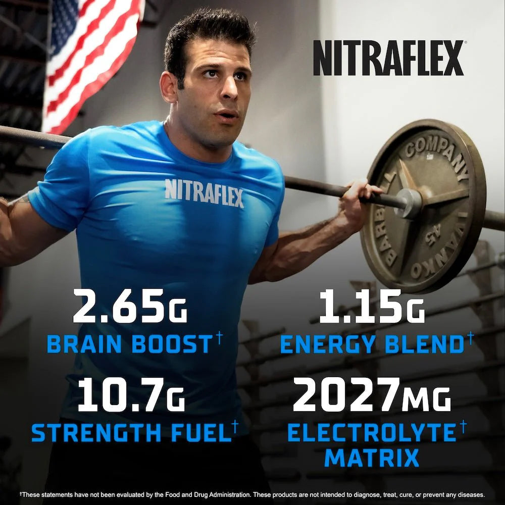 Nitraflex Ultra Pre Workout Powder | Energy, Focus, Strength & Hydration Formula – 30 Servings